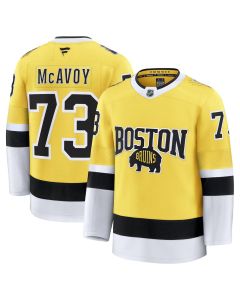 Youth Boston Bruins #73 Charlie McAvoy Gold 2026 NHL Stadium Series Premium Jersey