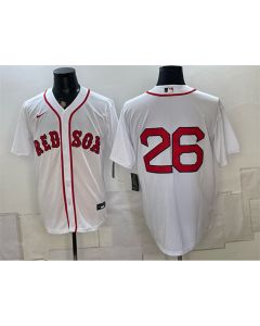 Youth Boston Red Sox #26 Wade Boggs White No Name Cool Base Stitched Baseball Jersey