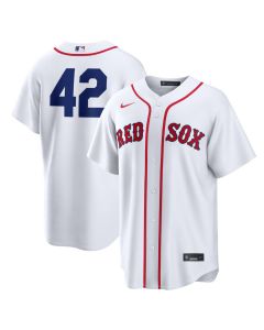 Youth Boston Red Sox #42 Jackie Robinson White Home 2026 Jackie Robinson Day Replica Jersey
