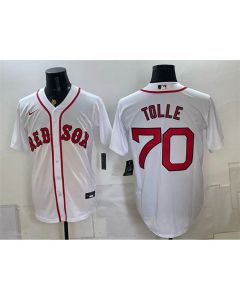 Youth Boston Red Sox #70 Payton Tolle White Cool Base Jersey