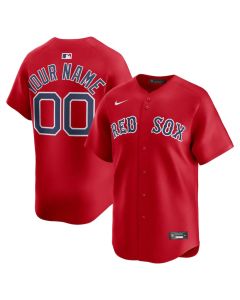 Youth Boston Red Sox Red Alternate Limited Custom Jersey