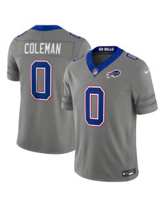 Youth Buffalo Bills #0 Keon Coleman Gray Nickel City Vapor F.U.S.E. Limited Jersey