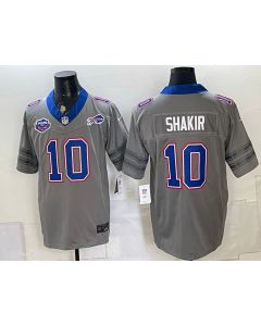 Youth Buffalo Bills #10 Khalil Shakir Nike Gray Vapor F.U.S.E. Limited Jersey (Style 9)