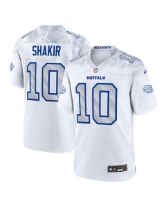 Youth Buffalo Bills #10 Khalil Shakir Nike White 2025 Rivalries Collection Game Jersey (White)