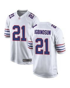 Youth Buffalo Bills #21 Davison Igbinosun White 2026 NFL Draft Game Jersey (White)
