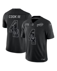Youth Buffalo Bills #4 James Cook III Nike Black 2026 Salute to Service Vapor F.U.S.E. Limited Jersey