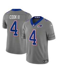 Youth Buffalo Bills #4 James Cook III Gray Nickel City Vapor F.U.S.E. Limited Jersey