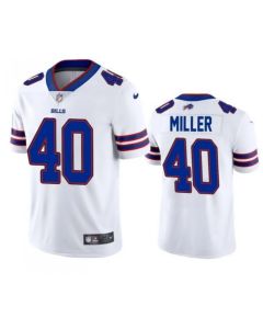 Youth Buffalo Bills #40 Von Miller White Vapor Untouchable Limited Stitched Jersey