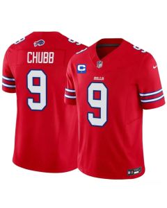 Youth Buffalo Bills #9 Bradley Chubb Red 2026 1-Star C Patch Vapor F.U.S.E. Untouchable Limited Jersey