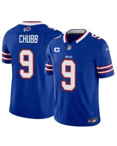 Youth Buffalo Bills #9 Bradley Chubb Royal 2026 1-Star C Patch Vapor F.U.S.E. Untouchable Limited Jersey