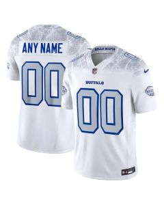 Youth Buffalo Bills Custom White Rivalries Collection F.U.S.E. Vapor Limited Stitched Jersey (White)