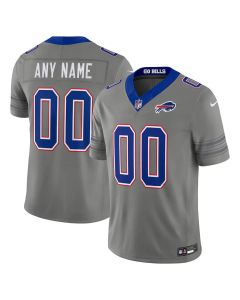 Youth Buffalo Bills Gray Nickel City Vapor F.U.S.E. Limited Custom Jersey