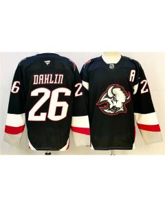 Youth Buffalo Sabres #26 Rasmus Dahlin Black 2024-25 Alternate With A Patch Stitched Hockey Jersey