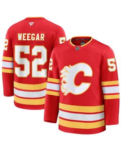 Youth Calgary Flames #52 MacKenzie Weegar Red Home Jersey