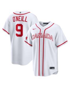 Youth Canada Baseball #9 Tyler O'Neill White 2026 World Baseball Classic Home Stadium Jersey (White)