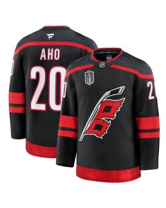 Youth Carolina Hurricanes #20 Sebastian Aho Black 2026 Stanley Cup Final Home Jersey