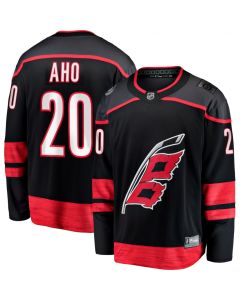 Youth Carolina Hurricanes #20 Sebastian Aho Black Stitched NHL Jersey