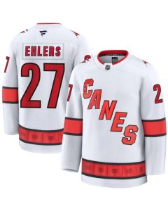 Youth Carolina Hurricanes #27 Nikolaj Ehlers White 2024-25 Away Stitched Hockey Jersey