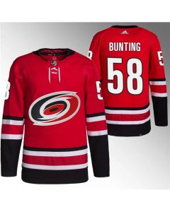 Youth Carolina Hurricanes #58 Michael Bunting Red Stitched Jersey
