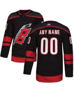 Youth Carolina Hurricanes Custom Black Stitched NHL Jersey