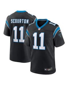 Youth Carolina Panthers #11 Nic Scourton Nike Black Team Game Jersey (Black)