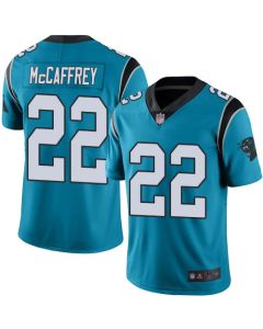 Youth Carolina Panthers #22 Christian McCaffrey Blue Vapor Untouchable Limited Stitched NFL Jersey