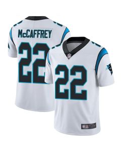 Youth Carolina Panthers #22 Christian McCaffrey White Vapor Untouchable Limited Stitched NFL Jersey