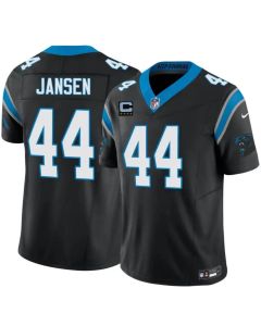 Youth Carolina Panthers #44 J. J. Jansen Black 2026 4-Star C Patch Vapor F.U.S.E. Limited Jersey