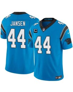 Youth Carolina Panthers #44 J. J. Jansen Blue 2026 4-Star C Patch Vapor F.U.S.E. Limited Jersey