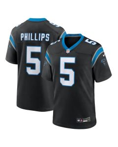 Youth Carolina Panthers #5 Jaelan Phillips Nike Black Game Jersey (Black)