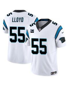 Youth Carolina Panthers #55 Devin Lloyd White 2026 1-Star C Patch Vapor F.U.S.E. Limited Jersey
