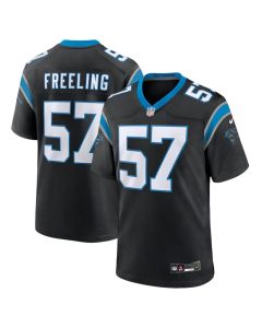 Youth Carolina Panthers #57 Monroe Freeling Black 2026 NFL Draft Game Jersey
