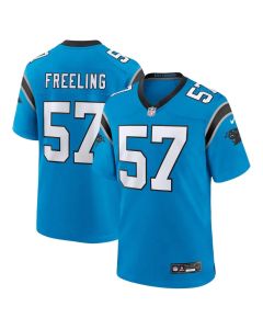 Youth Carolina Panthers #57 Monroe Freeling Blue 2026 NFL Draft Game Jersey (Blue)
