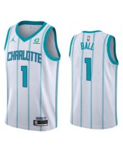 Youth Charlotte Hornets #1 LaMelo Ball White Stitched Basketball Jersey