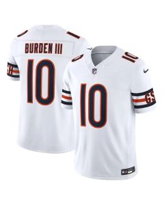 Youth Chicago Bears #10 Luther Burden III White Team Game Jersey (White)