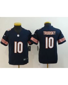 Youth Chicago Bears #10 Mitchell Trubisky Navy Vapor Untouchable Limited Stitched NFL Jersey