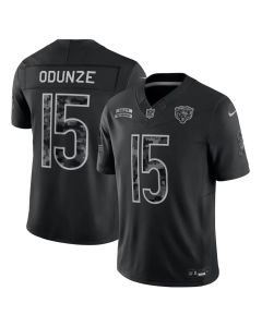 Youth Chicago Bears #15 Rome Odunze Nike Black 2026 Salute to Service Vapor F.U.S.E. Limited Jersey