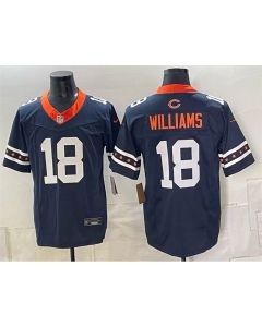 Youth Chicago Bears #18 Caleb Williams Navy 2026 Vapor F.U.S.E Limited Jersey (Navy)