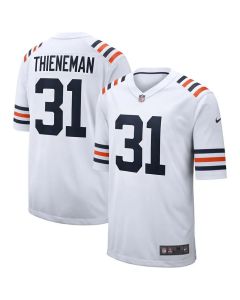 Youth Chicago Bears #31 Dillon Thieneman White 2026 NFL Draft Game Jersey (Style 2)