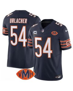 Youth Chicago Bears #54 Brian Urlacher Navy 2025 F.U.S.E. With 4-Star C Patch VMH Patch Vapor Untouchable Limited Stitched Football Jersey