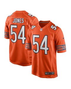 Youth Chicago Bears #54 Logan Jones Orange 2026 NFL Draft Game Jersey (Orange)