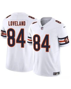 Youth Chicago Bears #84 Colston Loveland White 2025 Draft Vapor F.U.S.E. Limited Stitched Football Jersey (White)