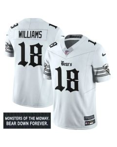 Youth Chicago Bears #84 Colston Loveland White 'Gothic Monsters Edition' Vapor F.U.S.E. Limited Jersey (White)