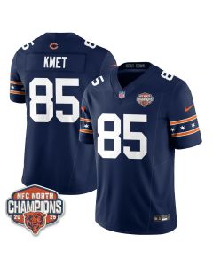 Youth Chicago Bears #85 Cole Kmet Navy 2025 Champions Vapor F.U.S.E. Limited Jersey (Navy)