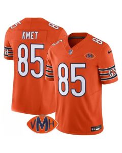 Youth Chicago Bears #85 Cole Kmet Orange 2025 F.U.S.E. With VMH Patch Vapor Untouchable Limited Stitched Football Jersey