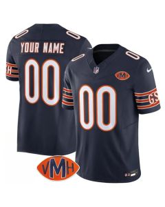 Youth Chicago Bears Active Player Custom Navy 2025 F.U.S.E. With VMH Patch Vapor Untouchable Limited Stitched Football Jersey