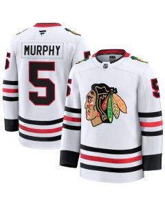 Youth Chicago Blackhawks #5 Connor Murphy White Away Jersey