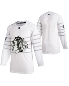 Youth Chicago Blackhawks Blank 2020 White All-star Stitched Jersey