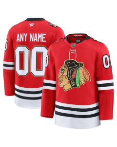 Youth Chicago Blackhawks Red Centennial Custom Jersey