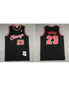 Youth Chicago Bulls #23 Michael Jordan Black Stitched Basketball Jersey (Black)